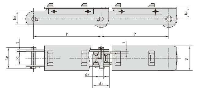 P600F1_<font color='red'>鋼廠</font>用輸送鏈 <font color='red'>鋼廠</font>鏈