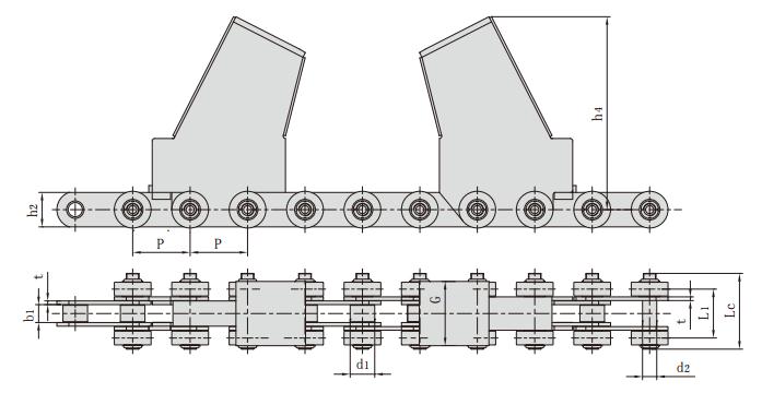 P250F168_<font color='red'>鋼廠</font>用輸送鏈 <font color='red'>鋼廠</font>
