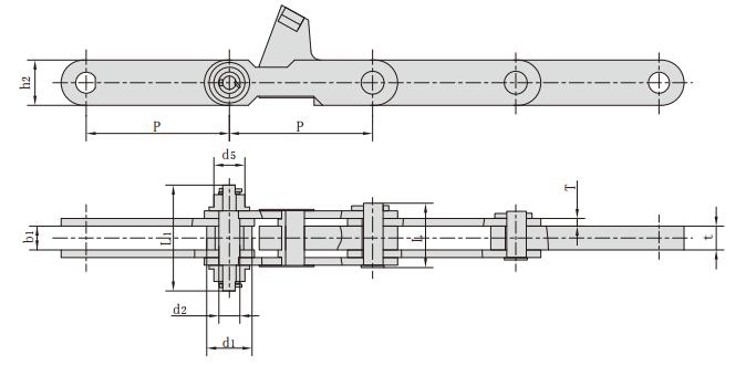 P300F5_<font color='red'>鋼廠</font>用輸送鏈 <font color='red'>鋼廠</font>鏈