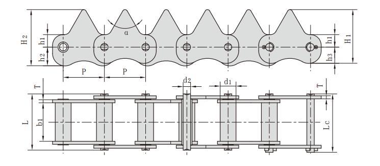 3330-66401_<font color='red'><font color='red'>水稻</font><font color='red'>收割機</font>鏈</font>