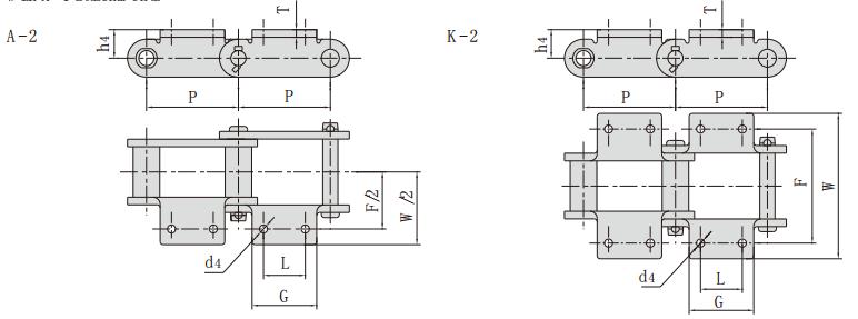 <font color='red'>S110</font>F3K2_工程用鋼制套筒鏈