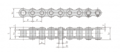 <font color='red'>08BHP</font>F5空心銷軸鏈條_08B空心